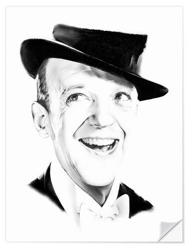 Selvklebende plakat Fred Astaire