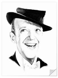 Selvklebende plakat Fred Astaire