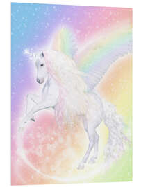Hartschaumbild  Einhorn Pegasus - Verzaubere dein Leben - Dolphins DreamDesign