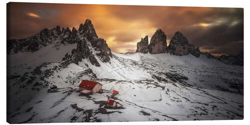 Tableau sur toile Tre Cime - Dolomites, Italie