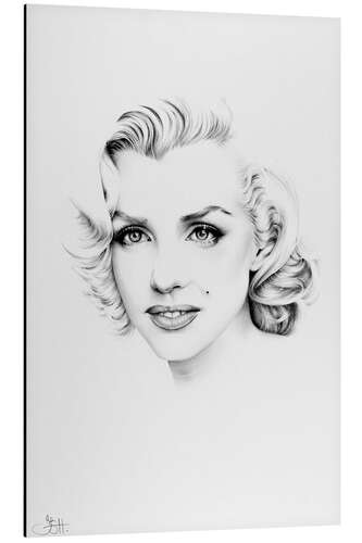 Tableau en aluminium Marilyn Monroe V