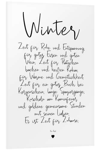 Bilde på skumplate Winter - a poem