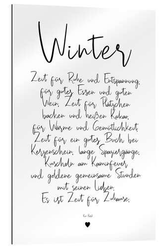 Gallery print Winter - a poem