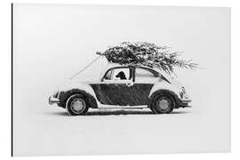 Magnettafel Hund mit Weihnachtsbaum