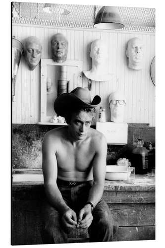 Obraz na aluminium James Dean With Cowboy Hat