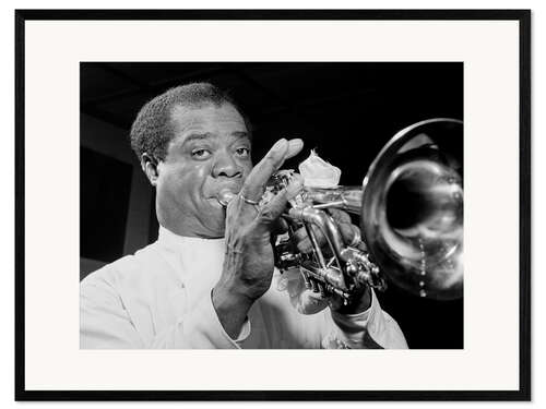 Plakat artystyczny premium w ramie Louis Armstrong II