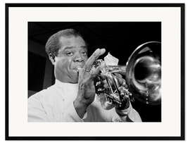 Plakat artystyczny premium w ramie Louis Armstrong II