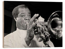 Trätavla Louis Armstrong II