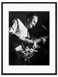 Gerahmter Kunstdruck Les Paul