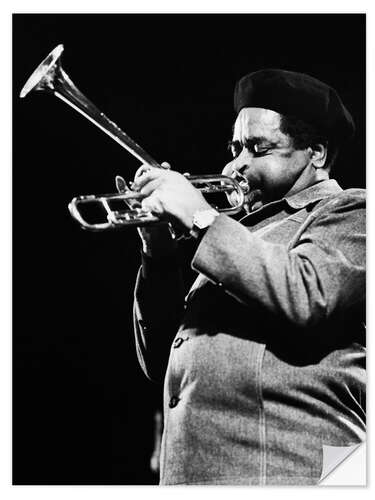 Selvklebende plakat Dizzy Gillespie