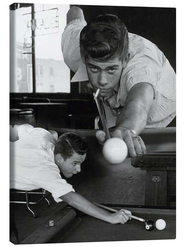 Obraz na płótnie Grając w billard