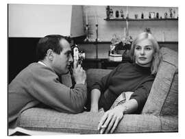 Magnettafel Paul Newman &amp; Joanne Woodward