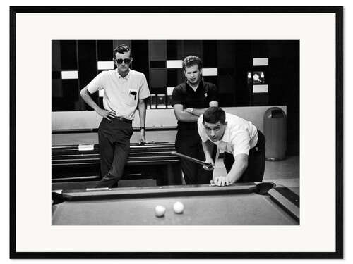 Framed art print Billiard hall