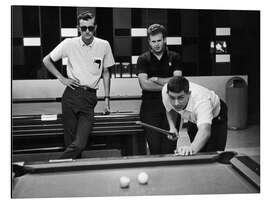 Magnettafel Billardhalle