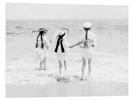 Foam board print Beachgoers from Coney Island