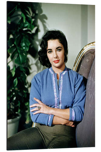 Aluminiumsbilde Elizabeth Taylor