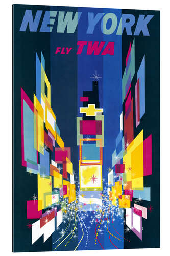 Quadro em plexi-alumínio New York, Fly TWA