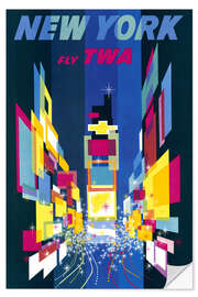 Wall sticker New York, Fly TWA