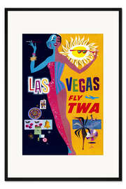 Gerahmter Kunstdruck Las Vegas, Fly TWA