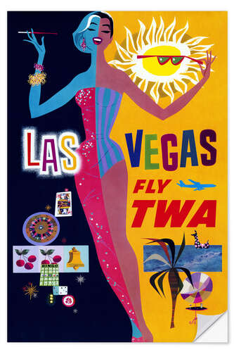 Självhäftande poster Las Vegas, Fly TWA