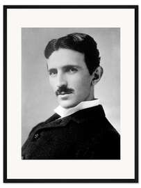Gerahmter Kunstdruck Nikola Tesla