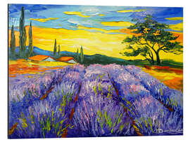 Magnettafel Lavendelfeld