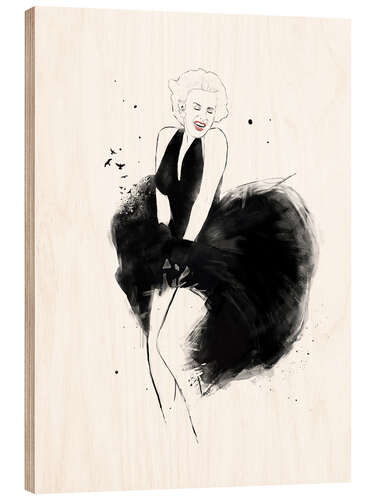 Wood print Marilyn 3