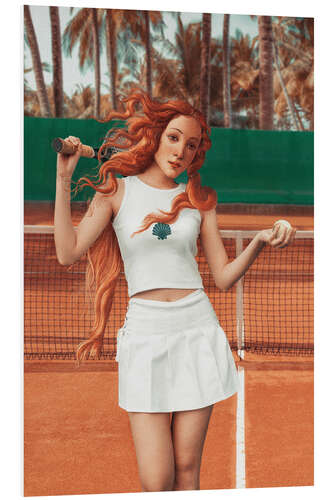 PVC-tavla Venus Playing Tennis