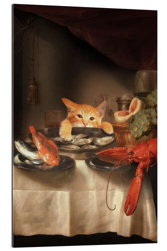 Gallery print Cat dinner