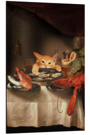 Magnettafel Katzen Dinner