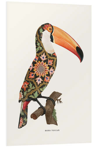 Foam board print Boho toucan