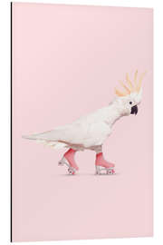 Magnettafel Rollerskating Kakadu