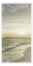 Plakat  Idylliczny zachód słońca na Florydzie - Melanie Viola