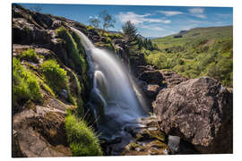 Alubild Wasserfall in den Highlands, Schottland