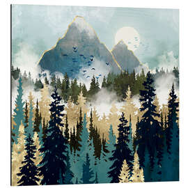 Magnettafel Neblige Kiefern