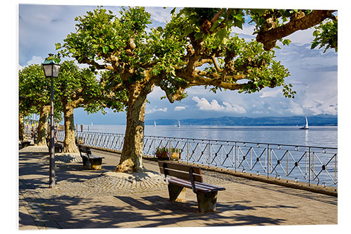 Hartschaumbild Uferpromenade am Bodensee