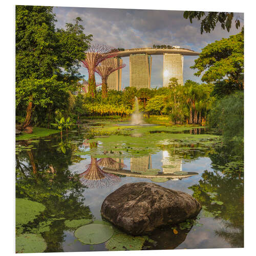 Bilde på skumplate Marina Bay Sands and Supertrees, Singapore