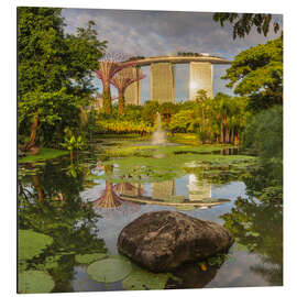 Magnettafel Marina Bay Sands und Supertrees, Singapur