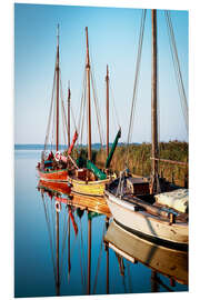 Foam board print Boats in Wieck on the Darß