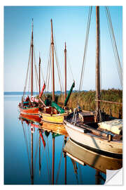 Selvklebende plakat Boats in Wieck on the Darß