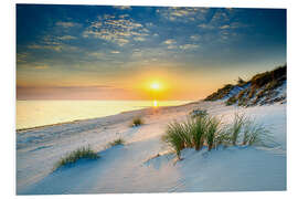 Foam board print Sunrise on the Baltic coast