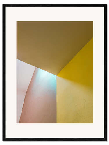 Plakat artystyczny premium w ramie Angle