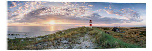 Acrylic print Sunrise at the elbow on Sylt