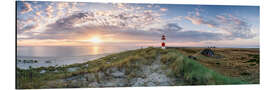 Alubild Sonnenaufgang am Ellenbogen auf Sylt