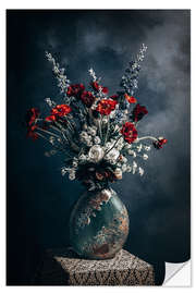 Selvklebende plakat Poppies still life