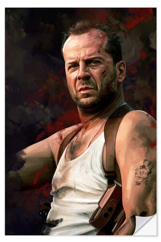 Sticker mural John McClane - Die Hard