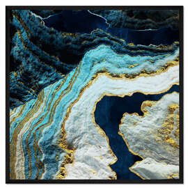 Gerahmter Kunstdruck Luft Ozean Abstrakt