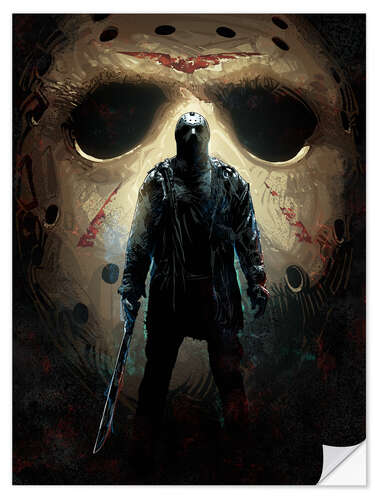 Selvklebende plakat Jason Voorhees