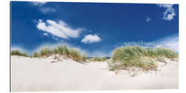 Tableau en plexi-alu Paysage de dunes panoramique sur la plage de la mer Baltique