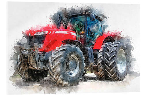 Acrylic print Tractor I.